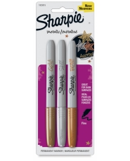 Sharpie Fine Point Metallic Marker - 3er Set